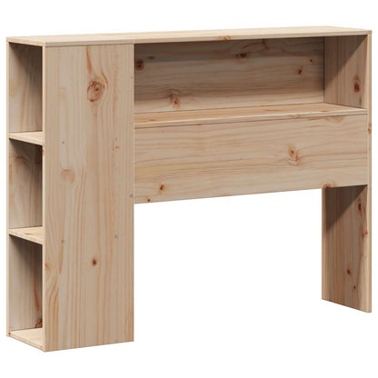 Bookcase Bed without Mattress 75x190cm Solid Wood Pine