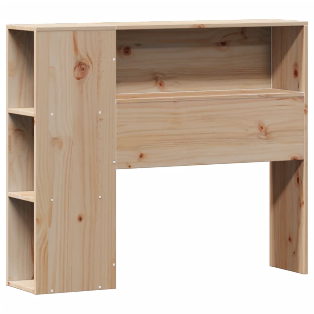 Bookcase Bed without Mattress 75x190cm Solid Wood Pine