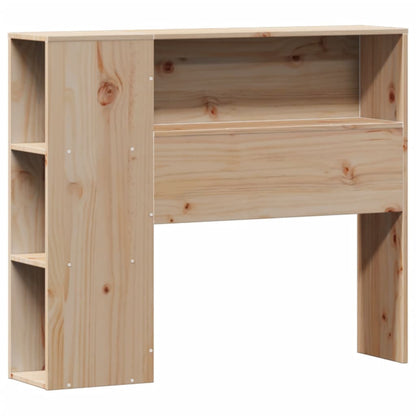 Bookcase Bed without Mattress 75x190cm Solid Wood Pine