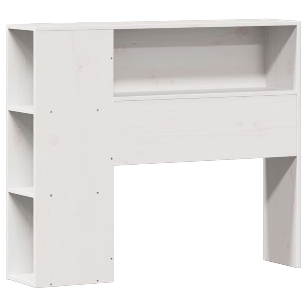 Bookcase Bed without Mattress White 75x190cm Solid Wood Pine