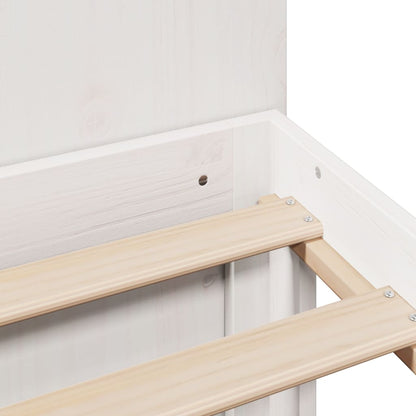 Bookcase Bed | White | Solid Pine Wood | Double | Bookcase Bed