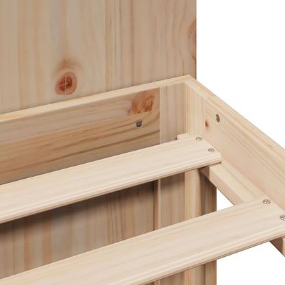 Bookcase Bed | Natural Pine | Solid Pine Wood | Double | Bookcase Bed