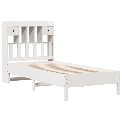 Bookcase Bed | White | Solid pinewood | Single | Bookcase Bed