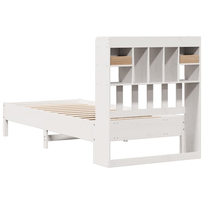 Bookcase Bed | White | Solid pinewood | Single | Bookcase Bed