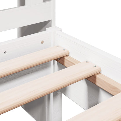 Bookcase Bed | White | Solid pinewood | Single | Bookcase Bed