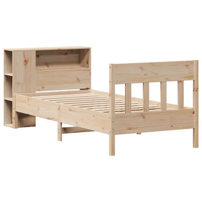 Bookcase Bed without Mattress 75x190 cm Small Single Solid Wood Pine