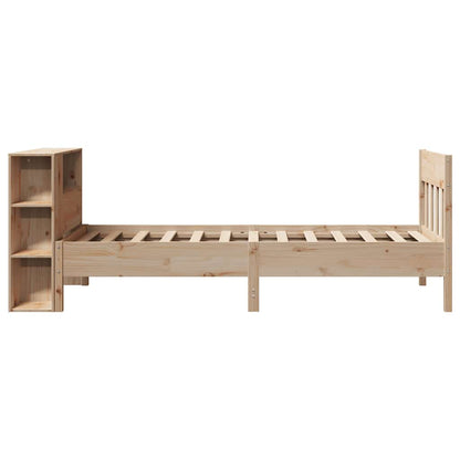 Bookcase Bed without Mattress 75x190 cm Small Single Solid Wood Pine