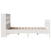 Bed Frame without Mattress White 140x200 cm Solid Wood Pine