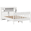 Bed Frame without Mattress White 140x200 cm Solid Wood Pine
