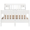 Bed Frame without Mattress White 140x200 cm Solid Wood Pine