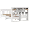 Bed Frame without Mattress White 140x200 cm Solid Wood Pine