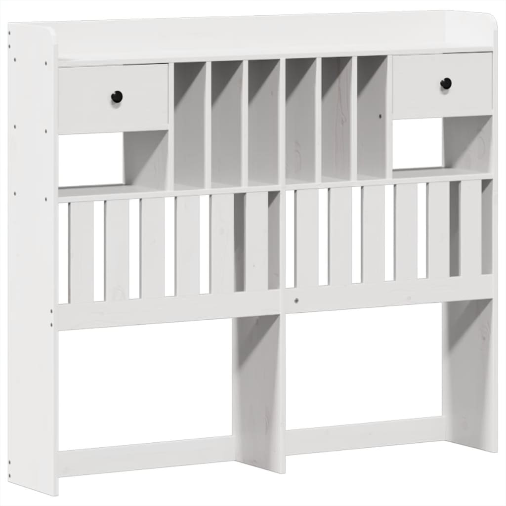 Bed Frame without Mattress White 135x190 cm Solid Wood Pine