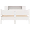 Bed Frame without Mattress White 140x200 cm Solid Wood Pine