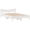 Bed Frame without Mattress White 140x200 cm Solid Wood Pine