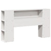 Bed Frame without Mattress White 140x200 cm Solid Wood Pine