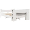 Bed Frame without Mattress White 140x200 cm Solid Wood Pine
