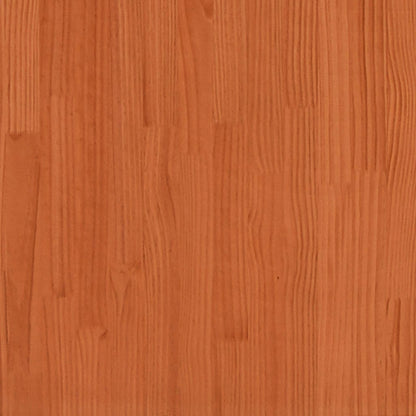 Bed Frame without Mattress Wax Brown 140x200 cm Solid Wood Pine