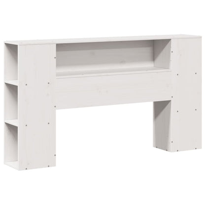 Bed Frame without Mattress White 135x190 cm Double Solid Wood Pine