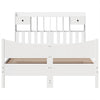 Bed Frame without Mattress White 140x200 cm Solid Wood Pine