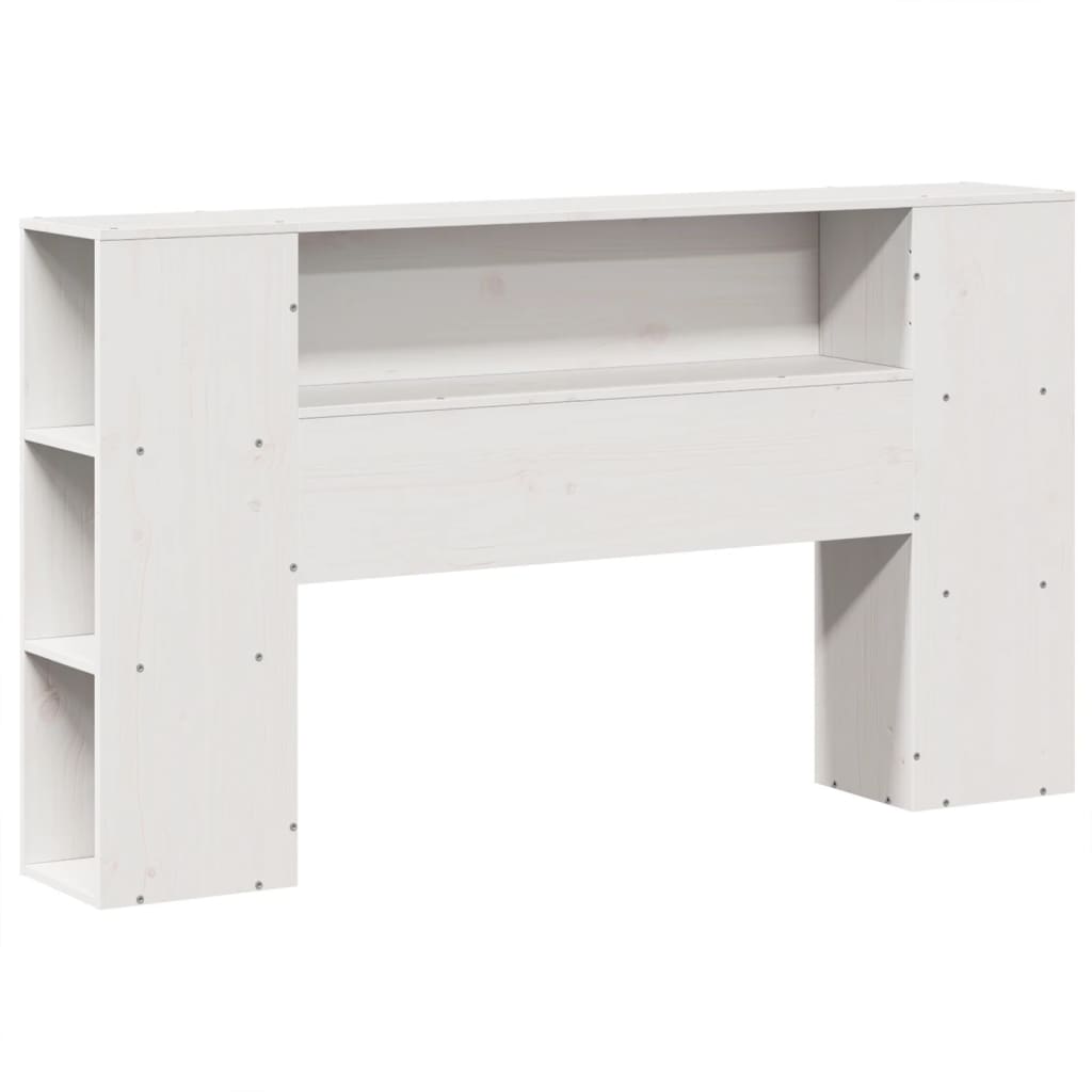 Bed Frame without Mattress White 135x190 cm Double Solid Wood Pine