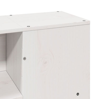 Bed Frame without Mattress White 135x190 cm Double Solid Wood Pine