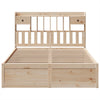 Bed Frame without Mattress 140x200 cm Solid Wood Pine