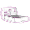 Bed Frame without Mattress 140x200 cm Solid Wood Pine