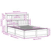 Bed Frame without Mattress White 140x200 cm Solid Wood Pine