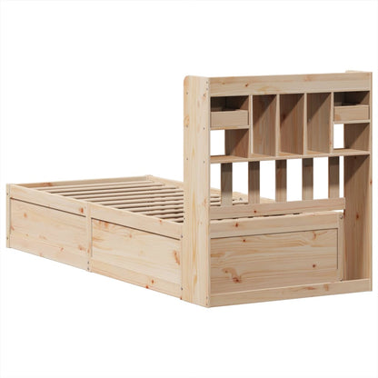 Bed Frame without Mattress 100x200 cm Solid Wood Pine
