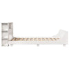 Bed Frame without Mattress White 140x200 cm Solid Wood Pine