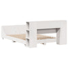 Bed Frame without Mattress White 140x200 cm Solid Wood Pine
