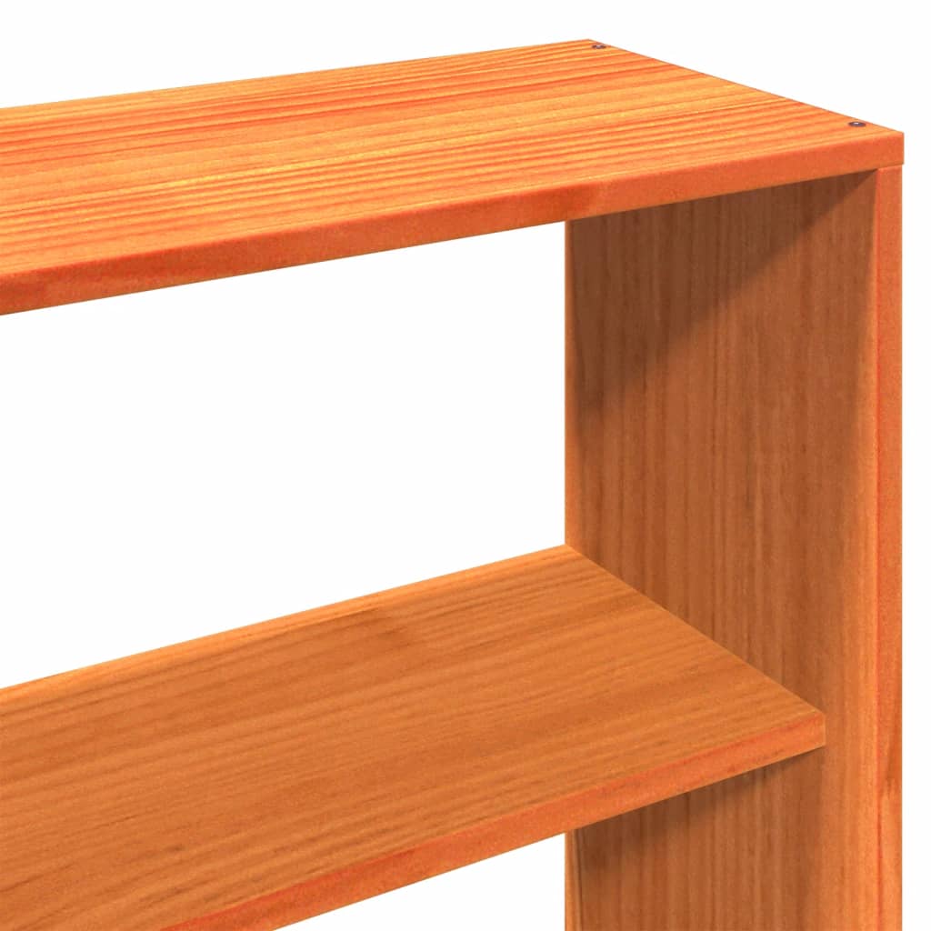 Bed Frame without Mattress Wax Brown 200x200 cm Solid Wood Pine