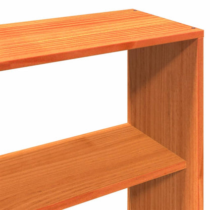 Bed Frame without Mattress Wax Brown 200x200 cm Solid Wood Pine