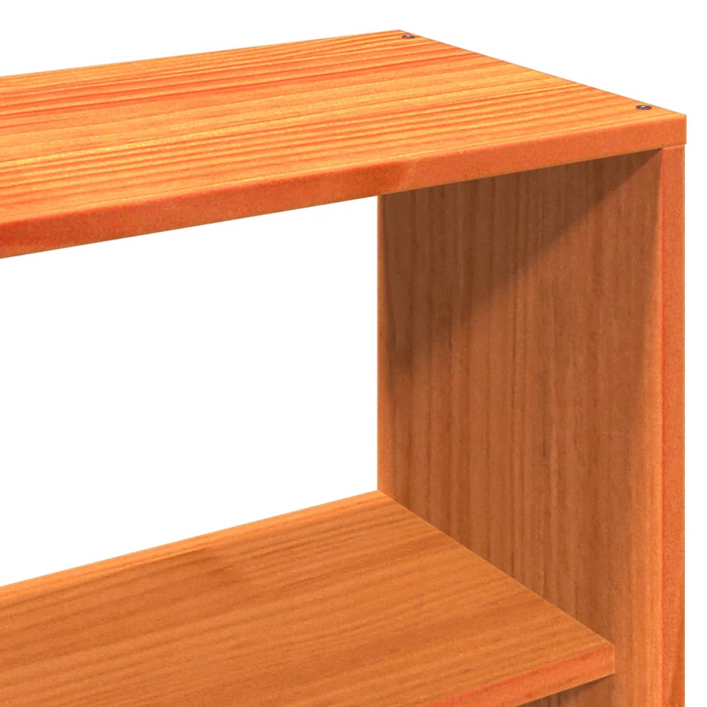 Bed Frame without Mattress Wax Brown 150x200 cm King Size Solid Wood Pine