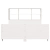Bed Frame without Mattress White 140x200 cm Solid Wood Pine