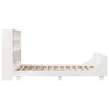 Bed Frame without Mattress White 140x200 cm Solid Wood Pine