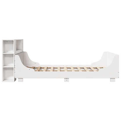 Bed Frame without Mattress White 140x200 cm Solid Wood Pine