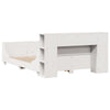 Bed Frame without Mattress White 140x200 cm Solid Wood Pine