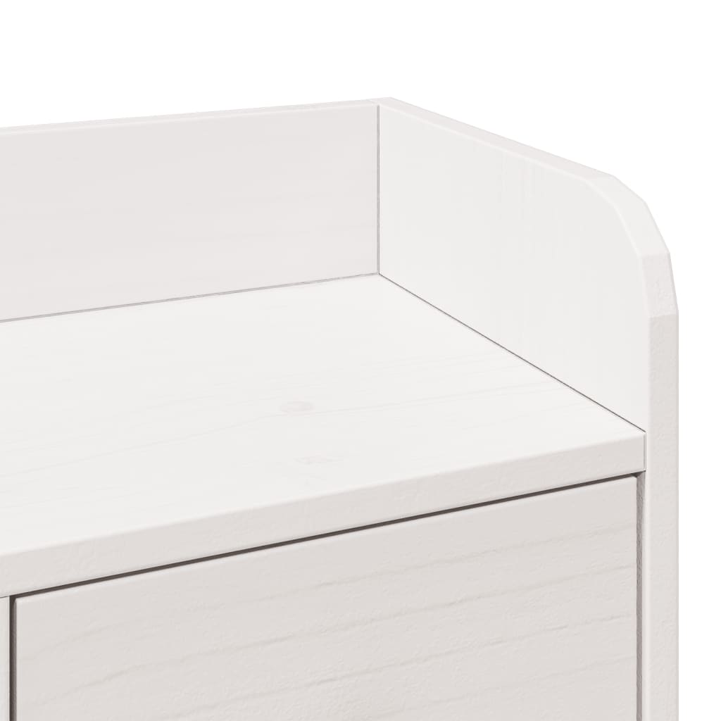 Bookcase Bed without Mattress White 160x200 cm Solid Wood Pine