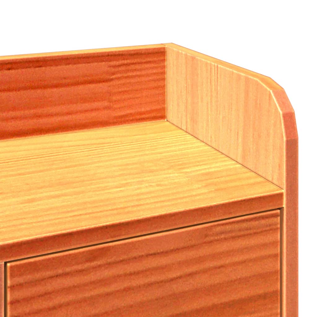 Bookcase Bed without Mattress Wax Brown 75x190 cm Small Single Solid Wood Pine