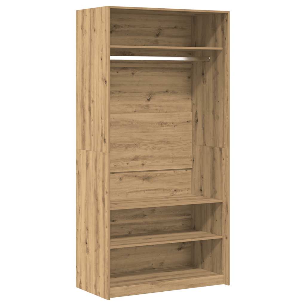 Wardrobe Artisan Oak 100x50x200 cm Engineered Wood