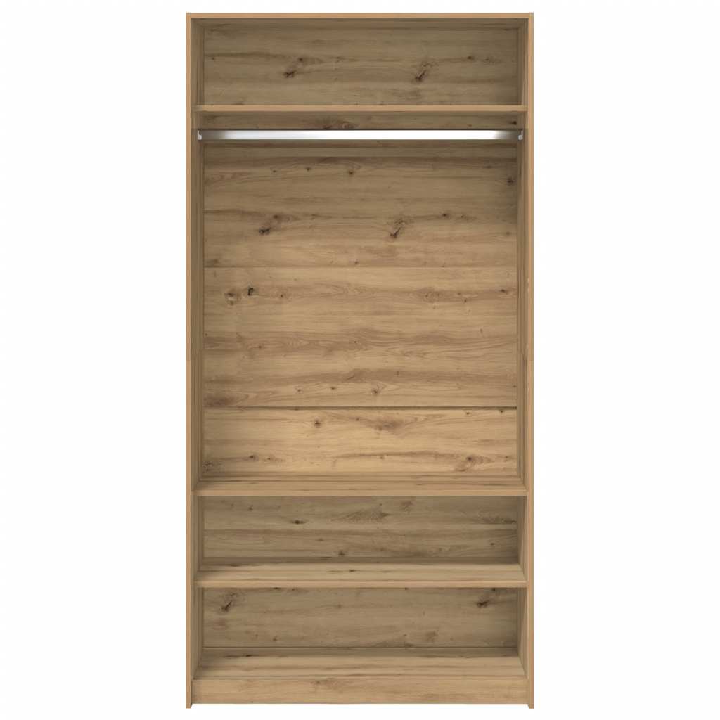 Wardrobe Artisan Oak 100x50x200 cm Engineered Wood