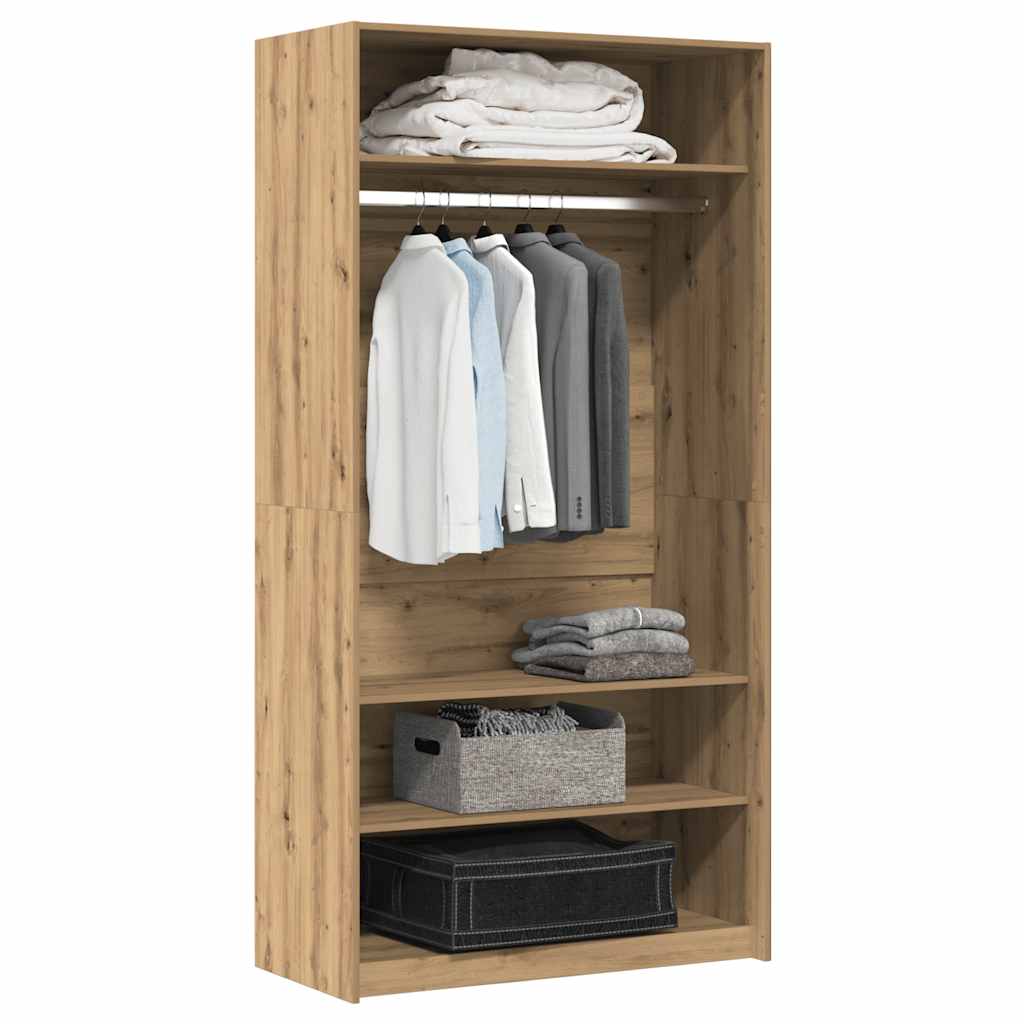 Wardrobe Artisan Oak 100x50x200 cm Engineered Wood