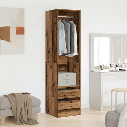 Wardrobe Old Wood 50x50x200 cm Engineered Wood