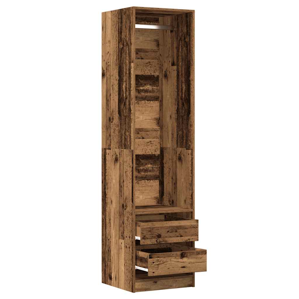 Wardrobe Old Wood 50x50x200 cm Engineered Wood