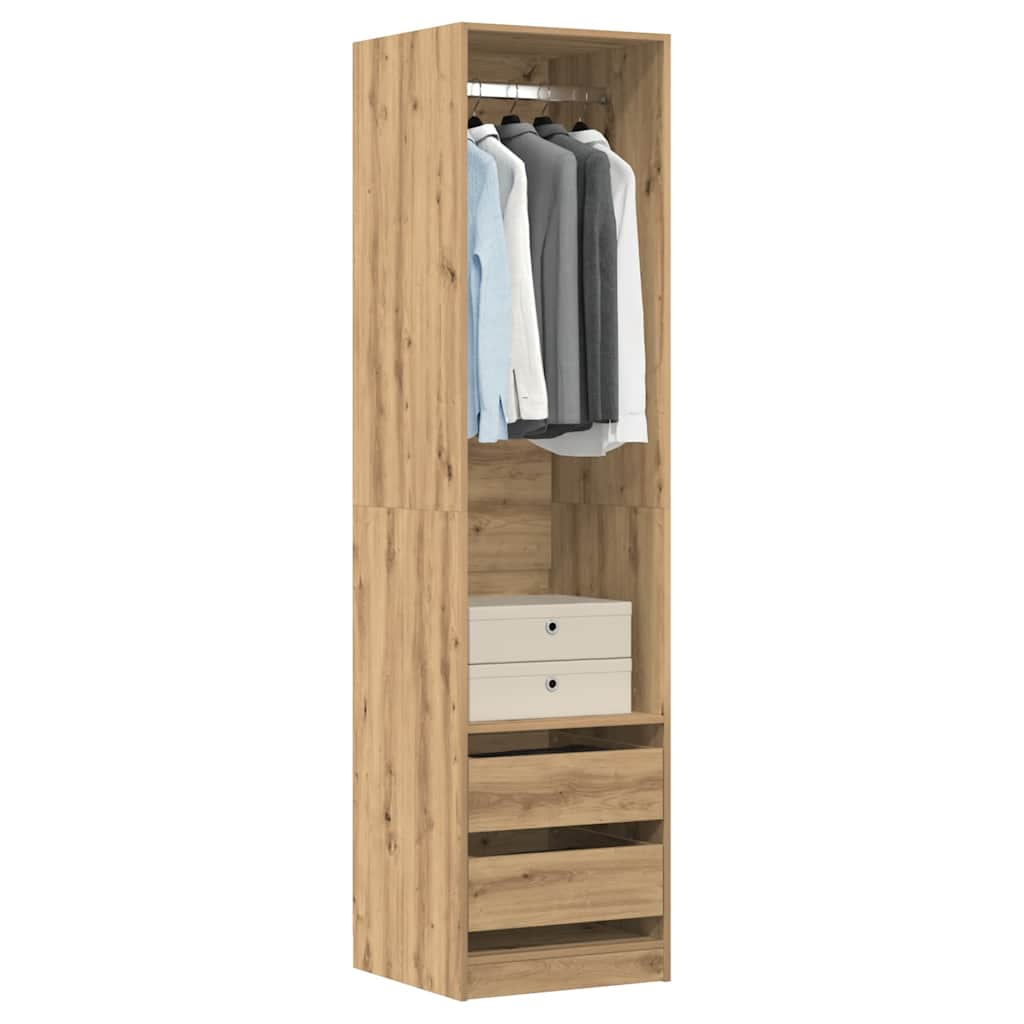 Wardrobe Artisan Oak 50x50x200 cm Engineered Wood