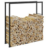 Firewood Rack Black 110x30x116 cm Steel