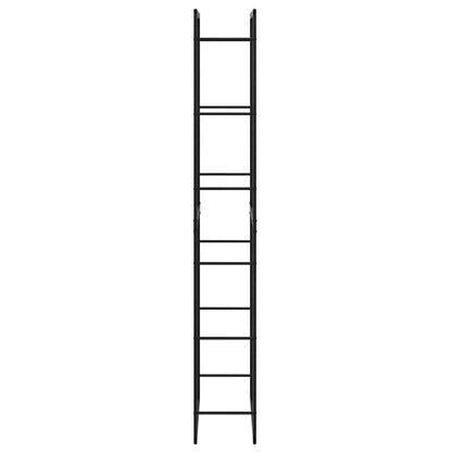 Firewood Rack Black 50x30x209 cm Steel