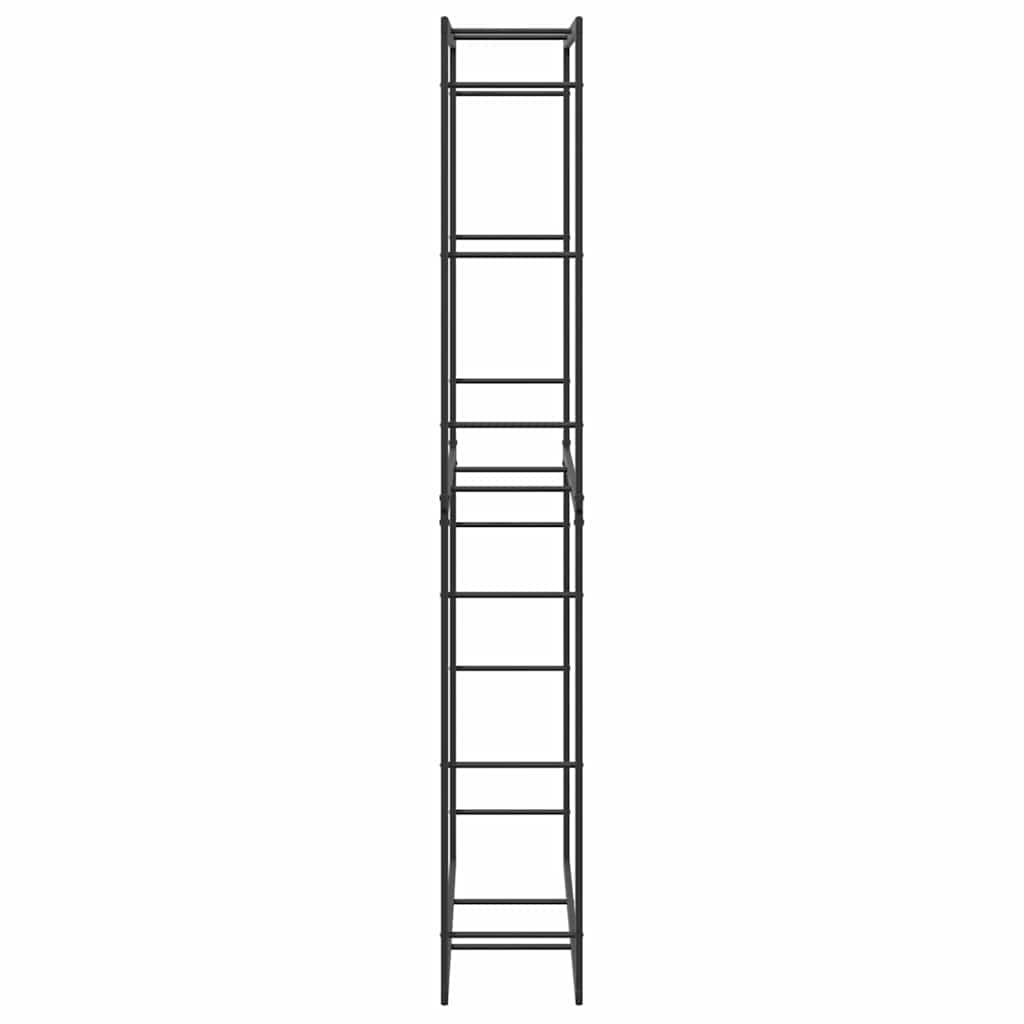 Firewood Rack Black 100x30x209 cm Steel