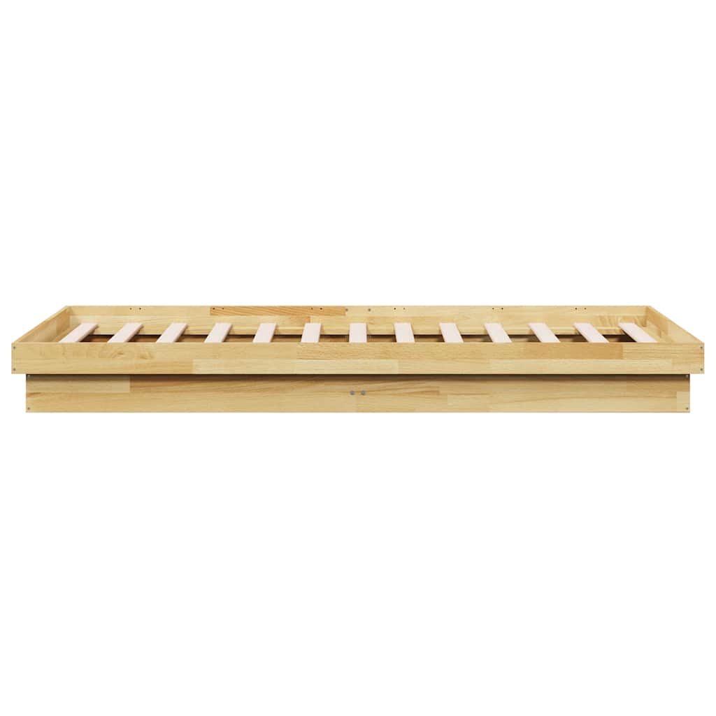 Bed Frame Without Mattress 100x200 cm Solid Oak Wood